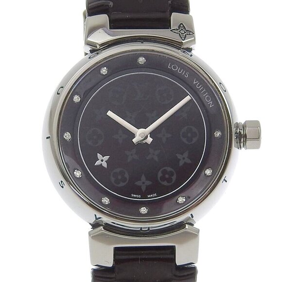 Louis Vuitton Accessories - LOUIS VUITTON Tambour Watches Q12M3 Disc Dearmon PM BordeauxDial Stainless...